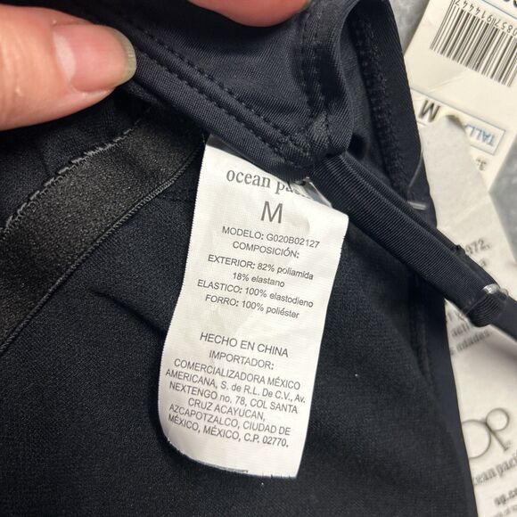 Ocean Pacific NWT Swimsuit Black Tropical Drink Vacation Sz. Medium - Picture 5 of 12
